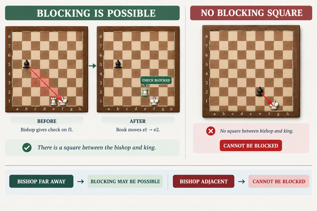 Can you block a bishop check