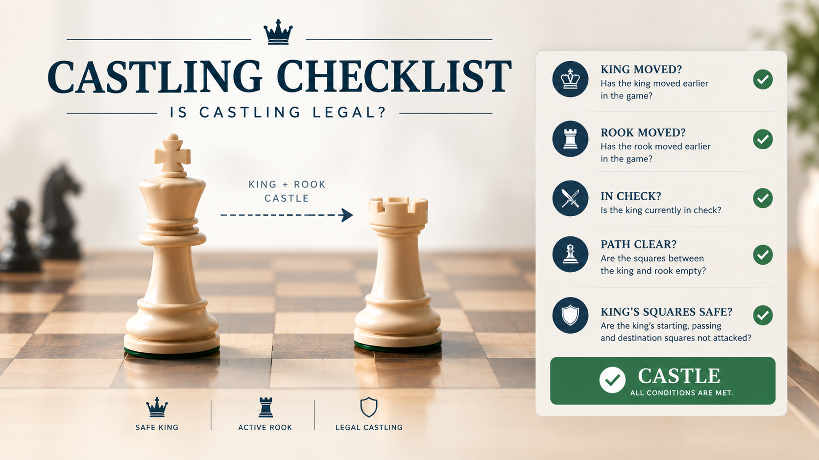 Can You Castle? A Simple Chess Castling Checklist