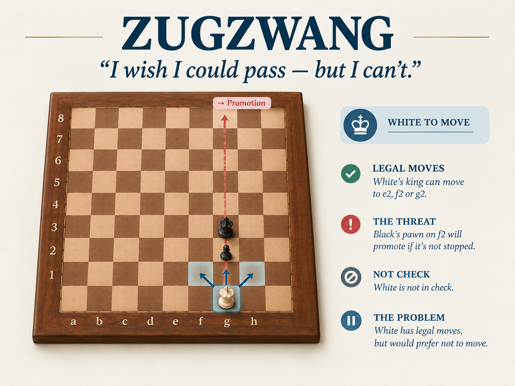 What is a zugzwang in chess